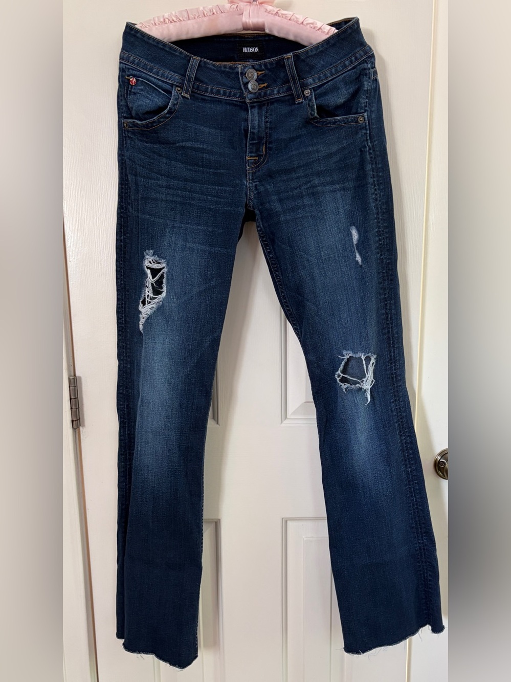 Hudson Mid-Rise Bootcut Jeans Dark Hydro Wash